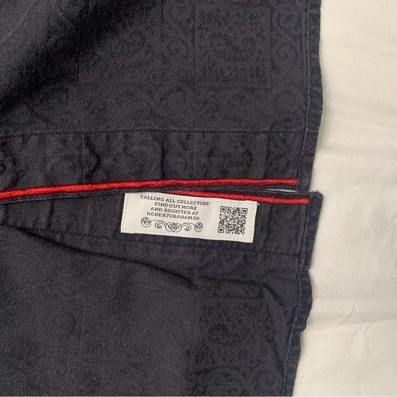 Black patterned Robert Graham Button up Shirt - Picture 7 of 7